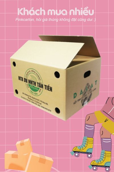 In thùng carton theo yêu cầu 48x32x36cm 5 lớp