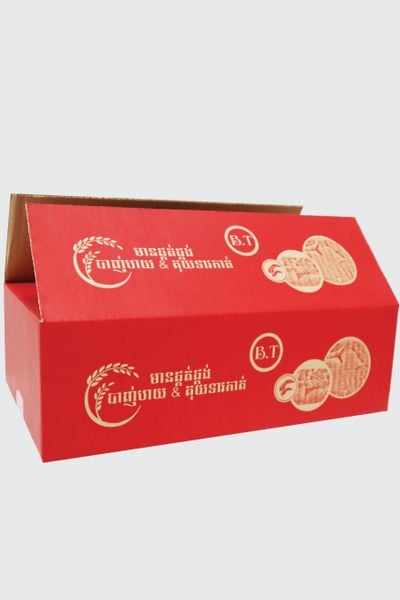 In thùng carton giá rẻ 42x27x13cm 3 lớp