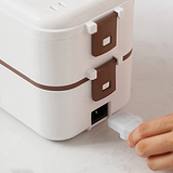  Hộp cơm cắm điện 2 tầng tự sôi Mocato M601 inox 304 cao cấp 