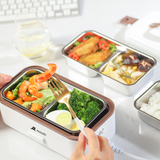  Hộp cơm cắm điện 2 tầng tự sôi Mocato M601 inox 304 cao cấp 