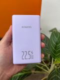  [Tặng dây sạc Anker C to C 65W] Pin Dự Phòng Romoss PLT20A 20.000mAh - Sạc Nhanh 22.5W - Tích hợp cổng Input type C và Lighting - Hàng mới no box 