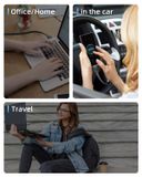  Cáp sạc hiển thị công suất HUNDA HDCC100W sạc siêu nhanh 100W truyền dữ liệu 480Mbps dây bọc dù dài 2 mét - màu xám 