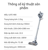  Máy Hút Bụi Cầm Tay Không Dây Đa Năng ILIFE H80 