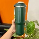  Cốc Giữ Nhiệt Gopop 900ml kèm vòi hút tiện lợi - inox SUS 304 cao cấp - Hàng Amazon - Màu vàng 