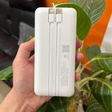  Pin dự phòng 20000mAh ENERGY Premium - Hàng xuất Thái - Kèm 2 dây sạc type C và Lighting 