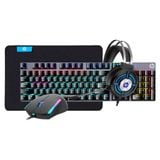  Bộ combo 4in1 chuột + bàn phím + tai nghe + pad HP Professional Gaming Combo GM3000 