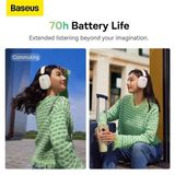  Tai Nghe Chụp Tai Không Dây, Chống Ồn Chủ Động Baseus Bowie H1 ANC ( Bluetooth 5.2 , GPS - APP Control, Nearly No-delay Noise-Cancelling Wireless Headphones) 