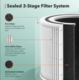  Máy lọc không khí Taotronics AP005 hệ thống lọc 3 lớp, cảm biến chất lượng không khí, hoạt động êm ái 