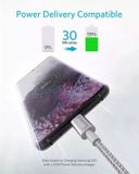  Dây cáp sạc nhanh C to C ANKER B8753 dây bọc dù dài 1.8m 