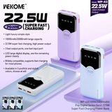  Pin dự phòng Wekome WP-43 20000mAh TypeC PD 20W & 2 USB-A QC 3.0 22.5W - Hàng mới no box 
