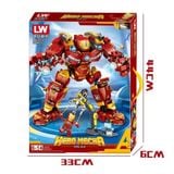 Đồ chơi Lego Ironman Lắp Ráp Xếp Hình Mô Hình Robot Hulkbuster Iron Man Người Sắt MK44 568 chi tiết 