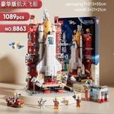  Bộ đồ chơi LEGO Lắp ghép Tàu vũ trụ 1059 chi tiết full hộp giấy có quai xách mã 8863 