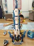  Bộ đồ chơi LEGO Lắp ghép Tàu vũ trụ 1093 chi tiết full hộp giấy có quai xách mã 8866 