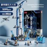  Bộ đồ chơi LEGO Lắp ghép Tàu vũ trụ 1093 chi tiết full hộp giấy có quai xách mã 8866 