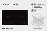  BẾP ĐÔI ĐIỆN TỪ SUNHOUSE MAMA MMB5-X9Pro - Sản xuất Thái Lan 