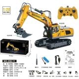  Máy xúc điều khiển 11 kênh gầu sắt xoay trục 680 độ, pin sạc 