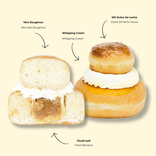 Bánh Doughnut Banana Dulce De Leche