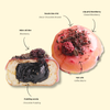 Bánh Doughnut Blackberry Rum & Chocolate Pudding