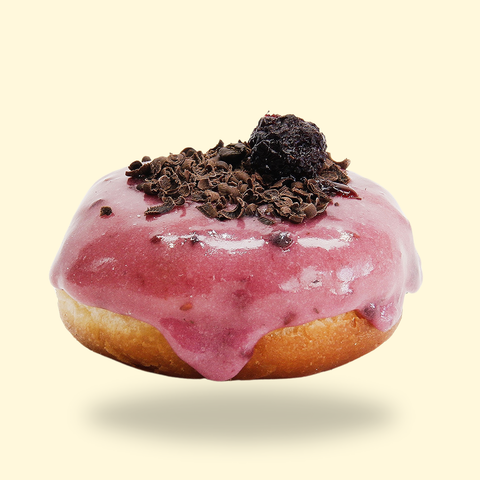Bánh Doughnut Blackberry Rum & Chocolate Pudding