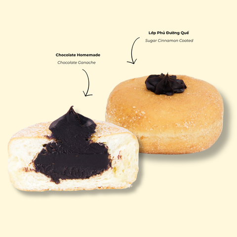 Bánh Doughnut Chocolate Ganache