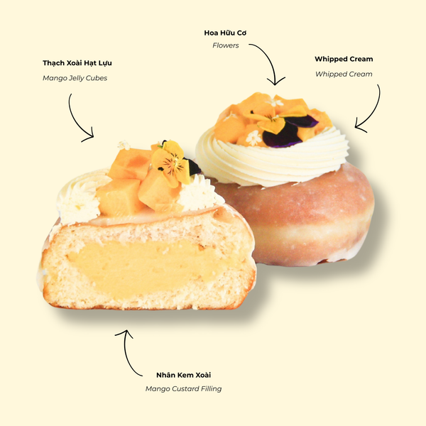 Bánh Doughnut Mango Cream Dream