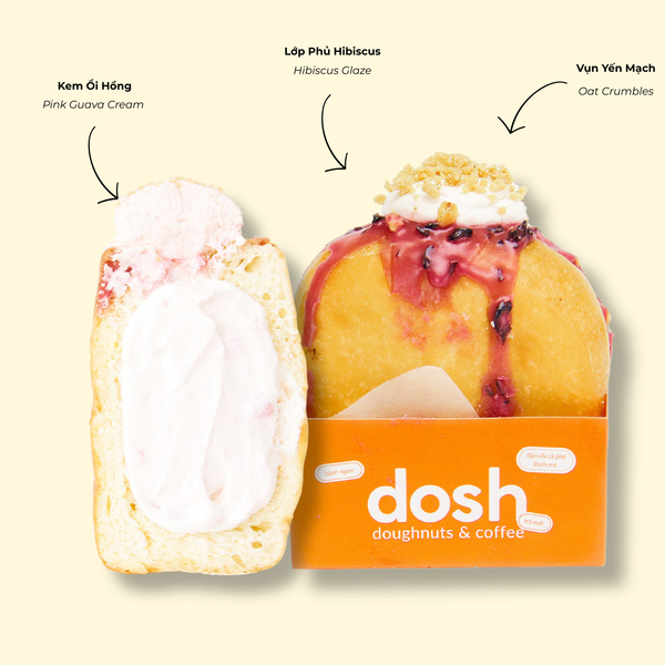 Bánh Doughnut Hibicus Guava Fresca