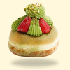 Bánh Doughnut Strawberry Matcha Twirl