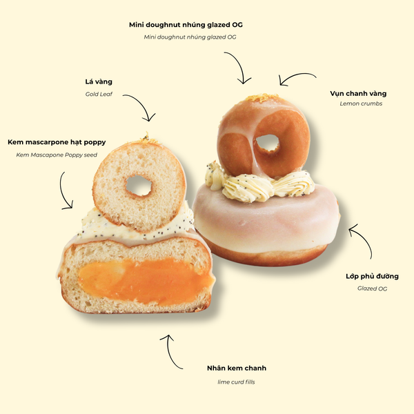 Bánh Doughnut Citrus Blossom