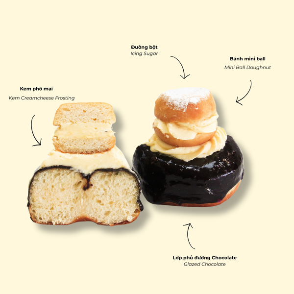 Bánh Doughnut Lord of Chocolate