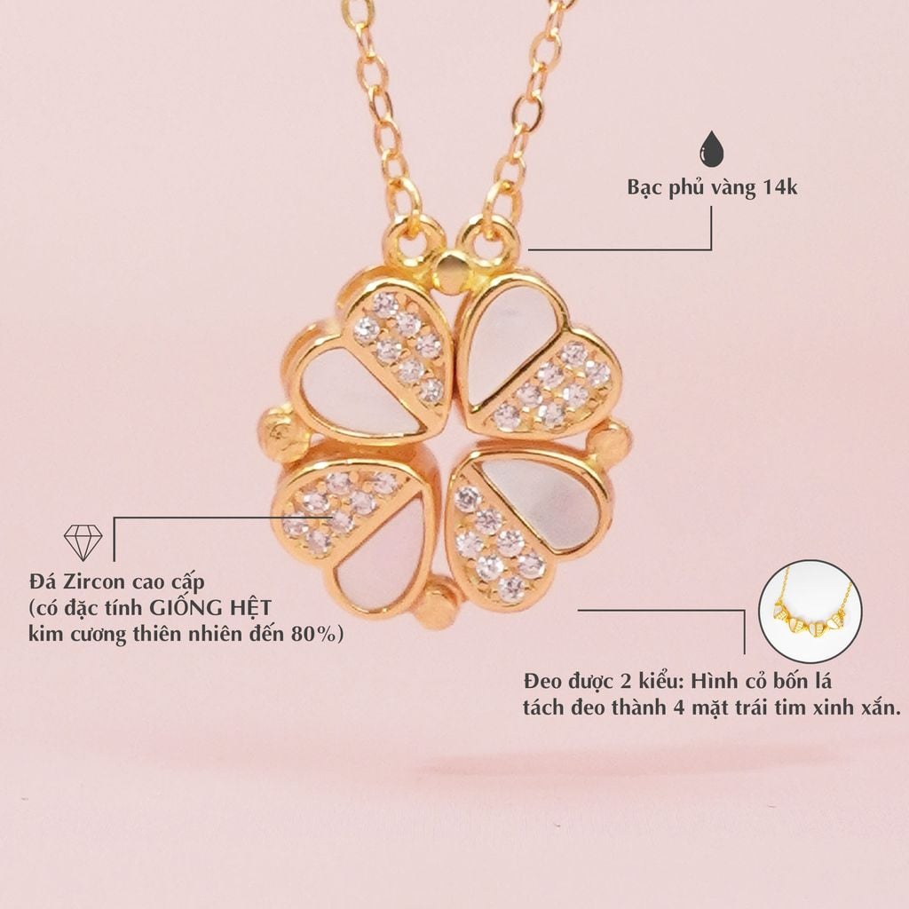 Dây Chuyền Cỏ Bốn Lá