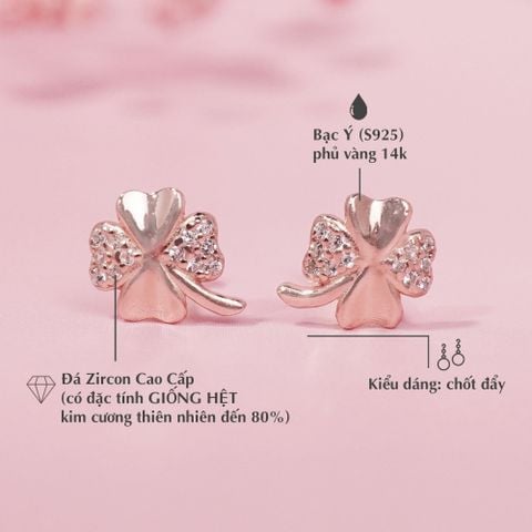 Hoa Tai Cỏ Bốn Lá