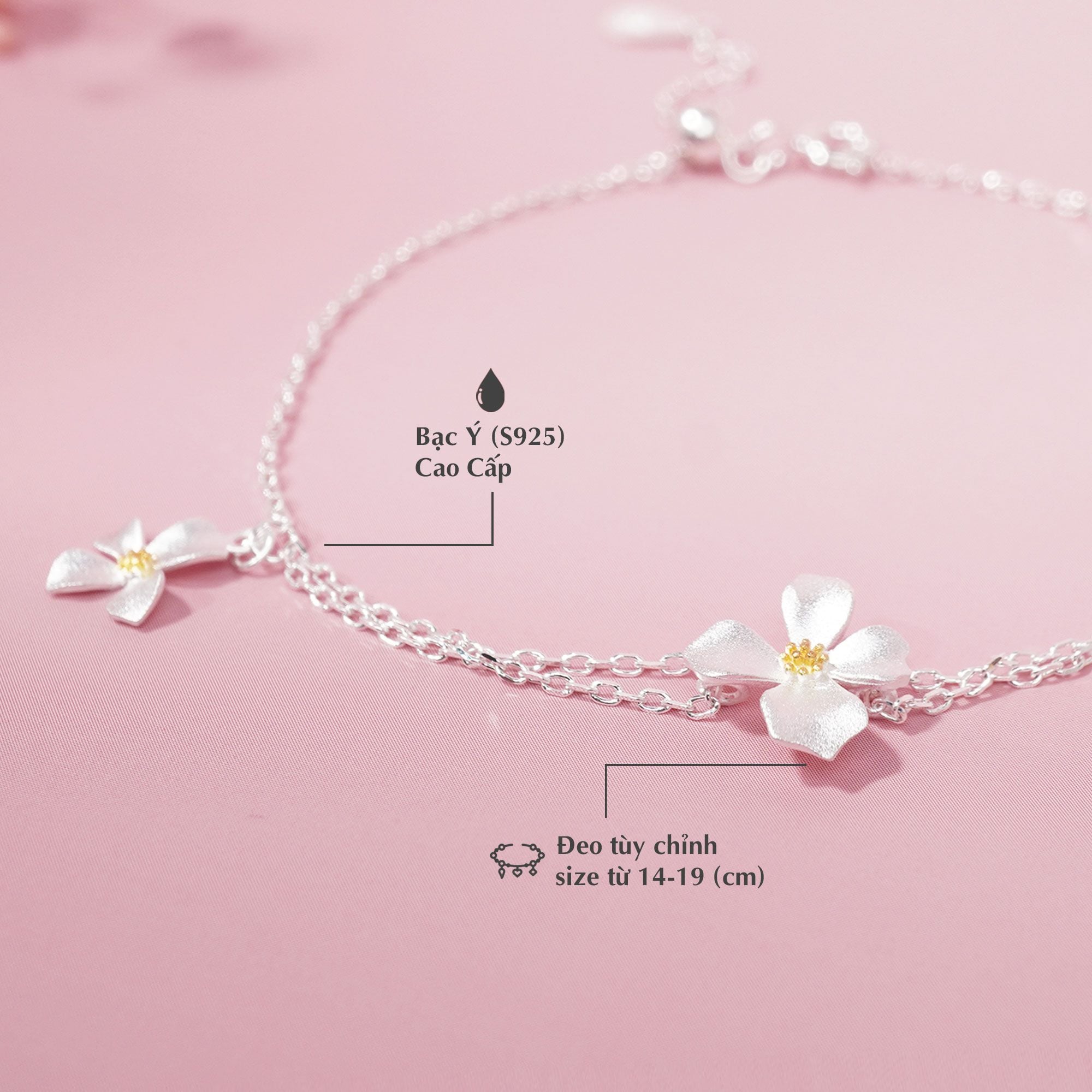 Lắc Tay Hoa Dành Dành