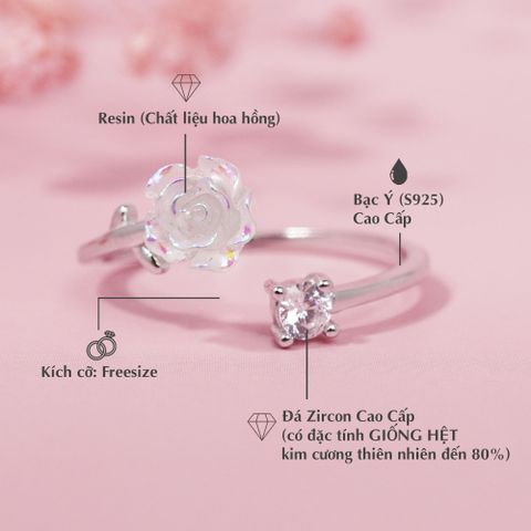Nhẫn Hoa Hồng