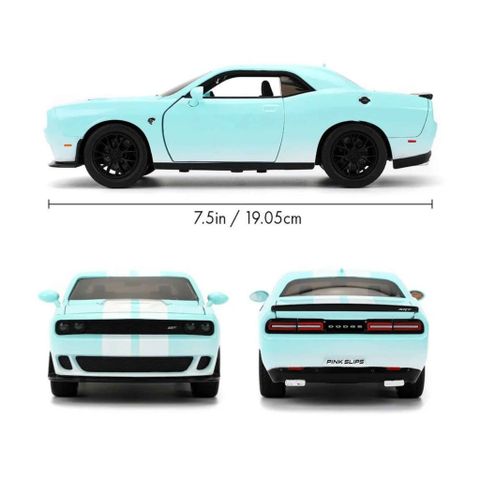 Đồ Chơi Xe Mô Hình JADA TOYS Pink Slips 2015 Dodge Challenger SRT Hellca 1:24 35198 - Herbie toys