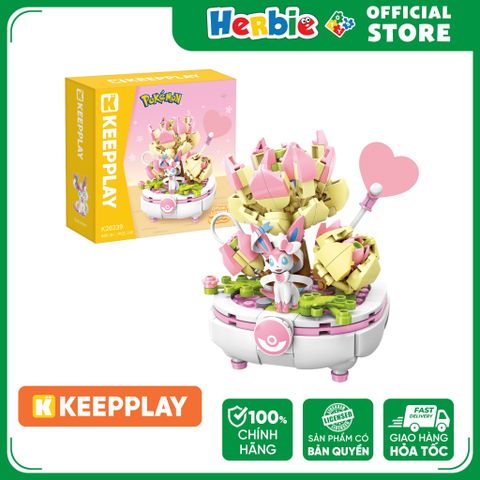Đồ Chơi Lắp Ráp KEEPPLAY Pokemon Bonsai Series SYLVEON K20239 Building Block - Herbie Toys