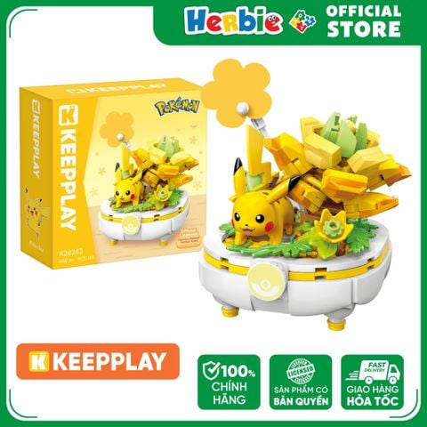 Đồ Chơi Lắp Ráp KEEPPLAY Pokemon Bonsai Series PIKACHU K20243 Building Block - Herbie Toys