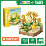 Đồ Chơi Lắp Ráp KEEPPLAY Pokemon Golden Flower Field PIKACHU & SUNFLORA K20245 Building Block - Herbie Toys