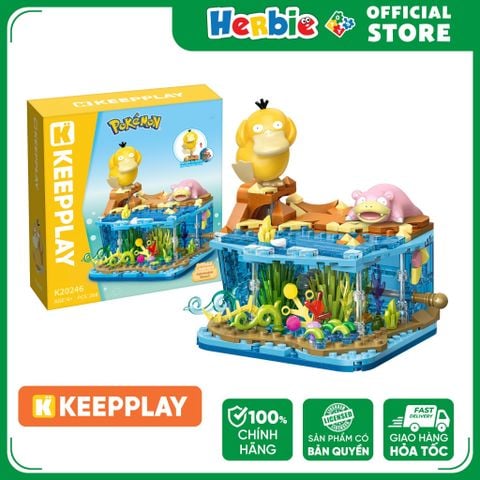 Đồ Chơi Lắp Ráp KEEPPLAY Pokemon Dorky Beach PSYKOKWAC & RAMOLOS K20246 Building Block - Herbie Toys