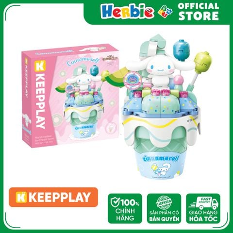 Đồ Chơi Lắp Ráp KEEPPLAY Sanrio Ice Cream Cone CINNAMOROLL K20843 Building Block - Herbie Toys