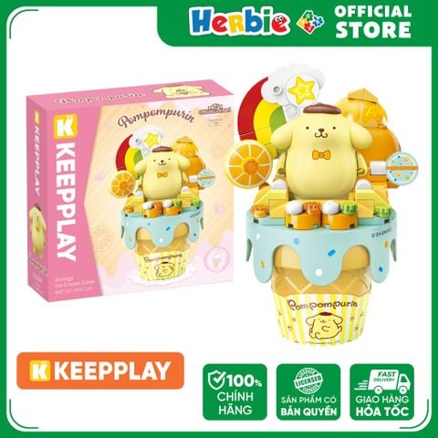 Đồ Chơi Lắp Ráp KEEPPLAY Sanrio Ice Cream Cone POMPOMPURIN K20844 Building Block - Herbie Toys
