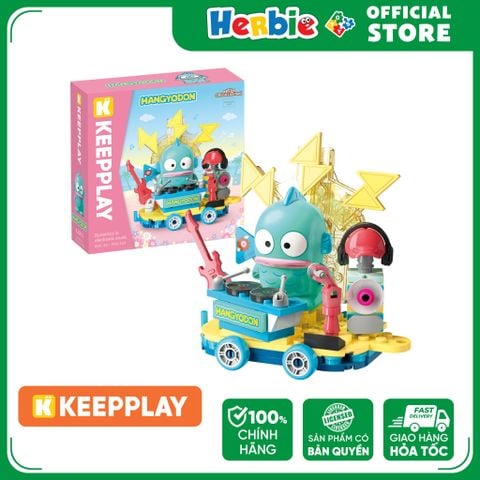Đồ Chơi Lắp Ráp KEEPPLAY Sanrio Dynamic in Electronics Music HANGYODON K20855 Building Block - Herbie Toys