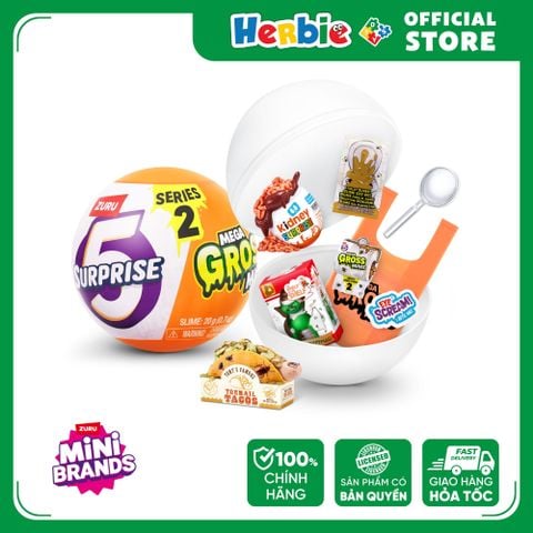 Đồ Chơi Sưu Tầm  ZURU TOYS 5 Surprise Mega Gross Minis 77567 - Herbie Toys