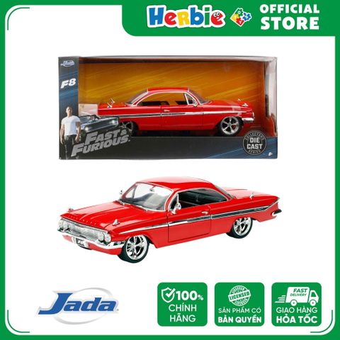 Đồ Chơi Xe Mô Hình JADA TOYS Fast & Furious 1961 Chevrolet Impala 1:24 98426 - Herbie toys