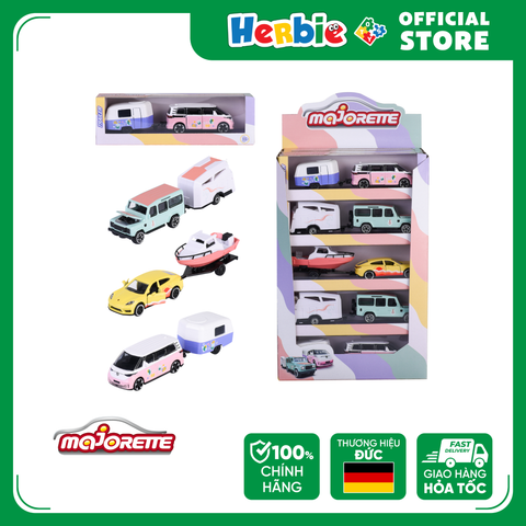 Đồ Chơi Xe Mô Hình MAJORETTE Adventure Trailer Display 212053184SMO - Herbie Toys