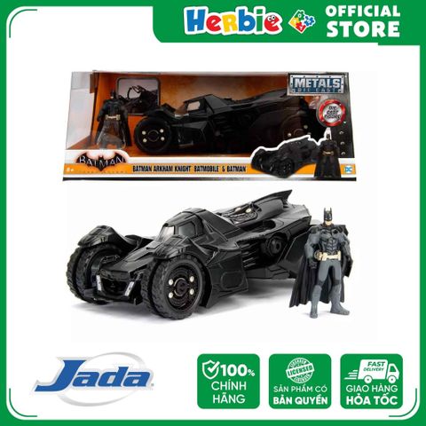 Đồ Chơi Xe Mô Hình JADA TOYS DC Comics Batman 2015 Arkham Knight Batmobile W/Batman Figure 1:24 98037 - Herbie toys