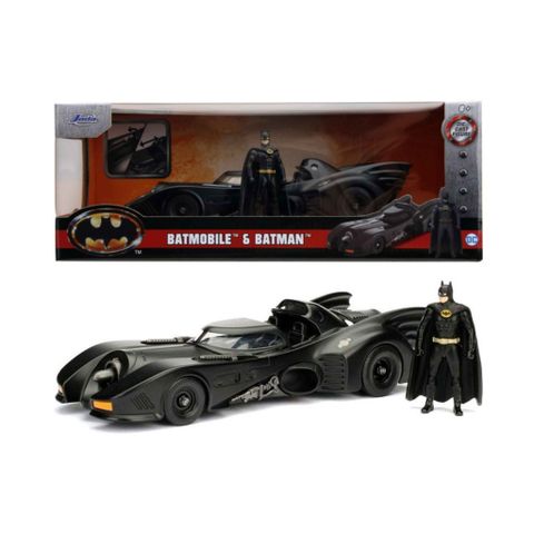 Đồ Chơi Xe Mô Hình JADA TOYS DC Comics Batman 1989 Batmobile W/Batman Figure 1:24 98260 - Herbie toys