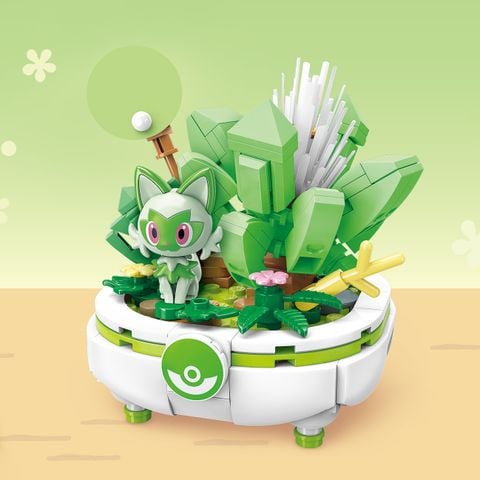 Đồ Chơi Lắp Ráp KEEPPLAY Pokemon Bonsai Series SPRIGATITO K20240 Building Block - Herbie Toys