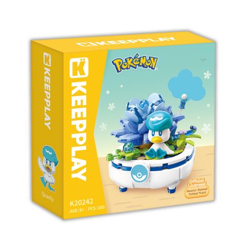 Đồ Chơi Lắp Ráp KEEPPLAY Pokemon Bonsai Series QUAXLY K20242 Building Block - Herbie Toys