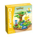 Đồ Chơi Lắp Ráp KEEPPLAY Pokemon Creek Bank Fruit Picking PIPLUP & PIKACHU K20244 Building Block - Herbie Toys