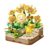 Đồ Chơi Lắp Ráp KEEPPLAY Pokemon Golden Flower Field PIKACHU & SUNFLORA K20245 Building Block - Herbie Toys